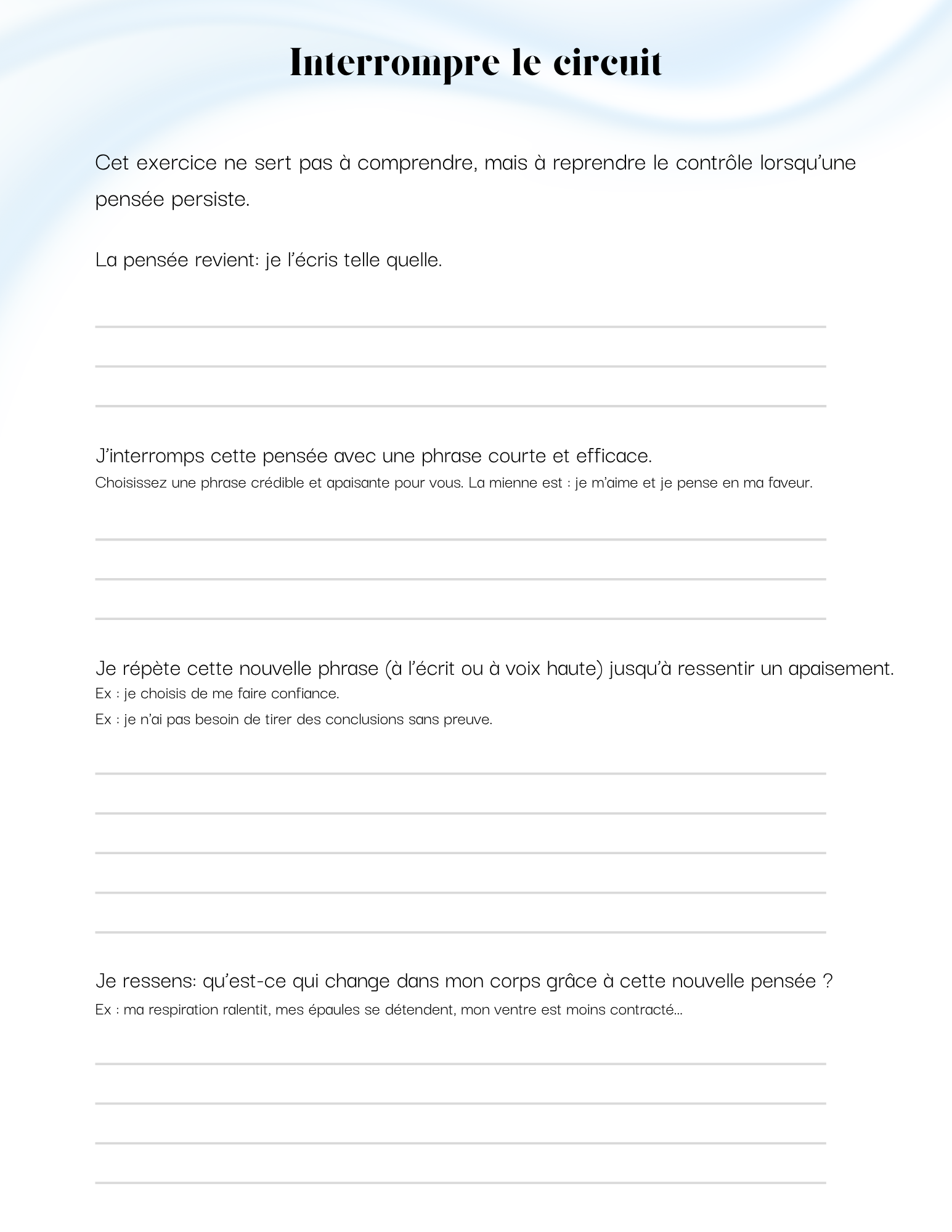 Tout part de moi: guide de reprogrammation pour transformer les pensées négatives (8 semaines)
